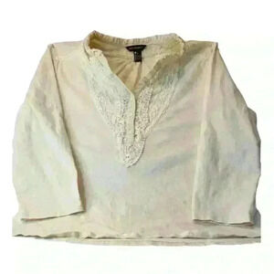 Bit & Bridle cream knit top